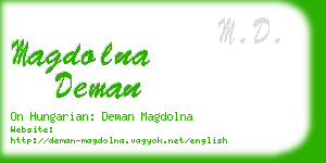 magdolna deman business card